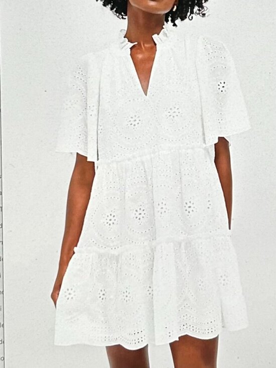 Tuckernuck Dresses & Skirts - Tuckernuck White Eyelet Crawford Dress Size L